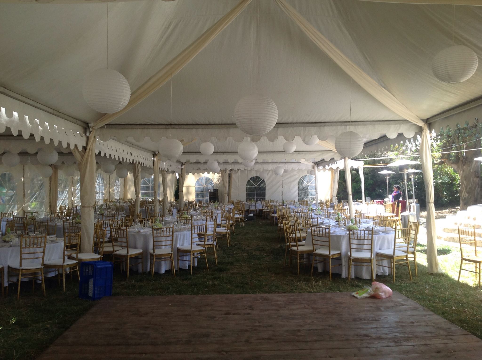 Large event space ready for gatherings